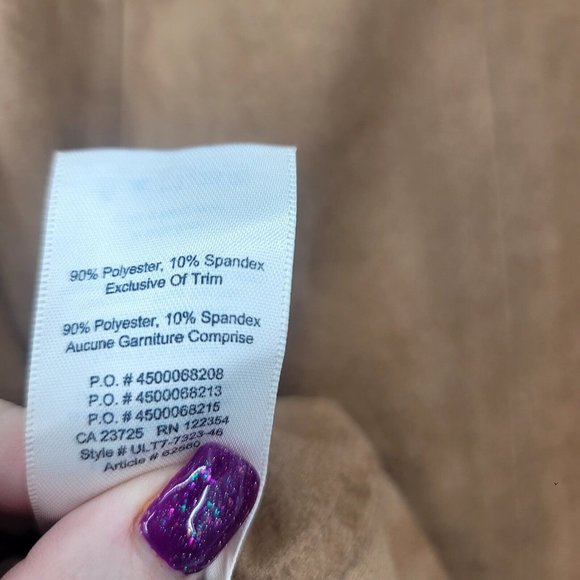 ARITZIA Wilfred Free Centinela Faux Suede Mini Skirt Button Front Women's Size 2 - Picture 5 of 5